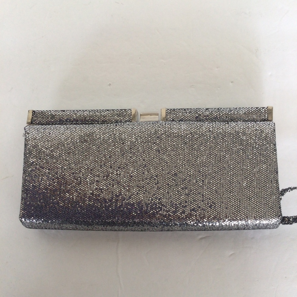 TARGET MOSSIMO METALLIC SILVER CLUTCH